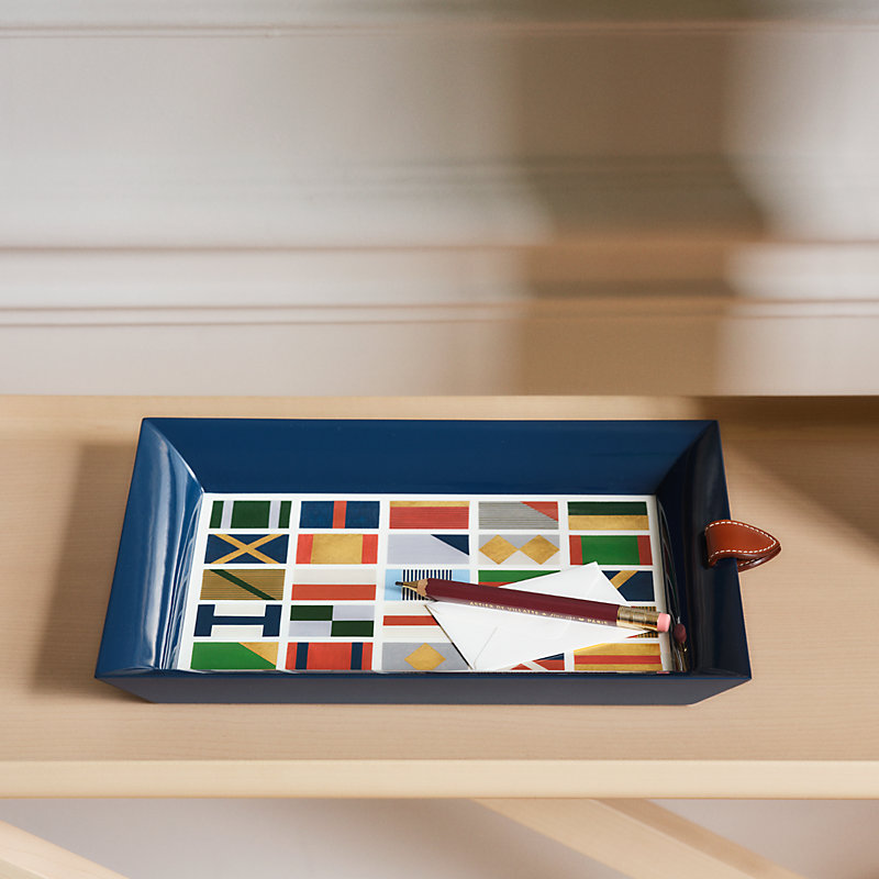 Atrium Hippique Graphique letter tray, very small model - Red
